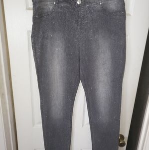 Chico's silver thread jeans